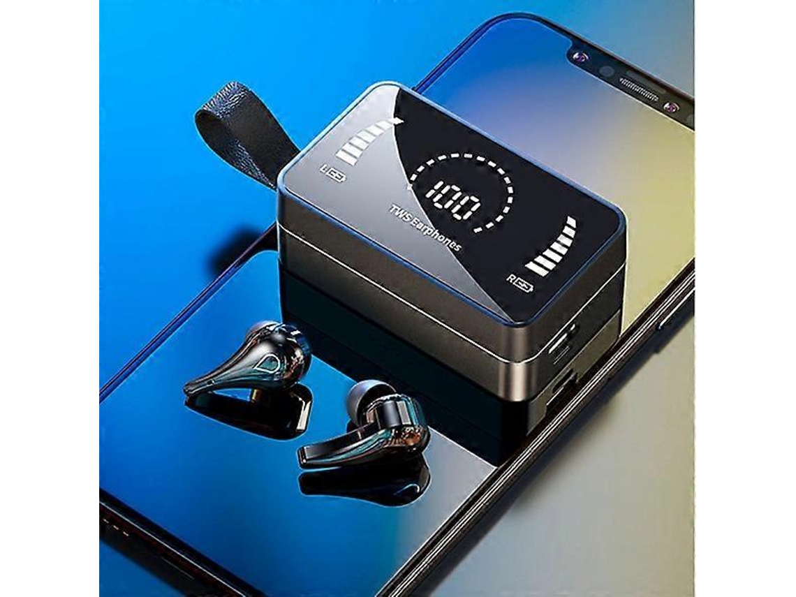 Auriculares Bluetooth con pantalla LED y estuche de carga portátil Ly Ebike