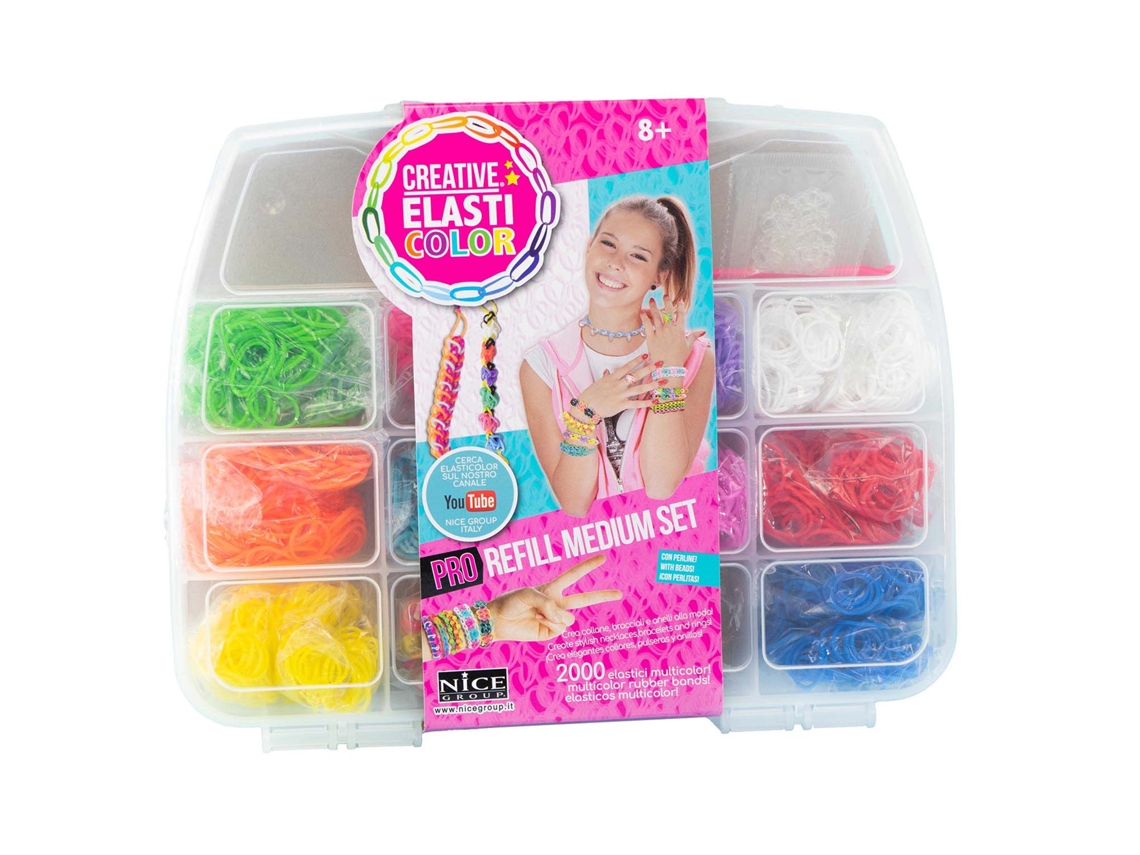 Kit de Recambio Elasticolor Pro para Crear Pulseras y Collares NICE 03004