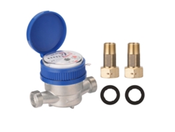Medidor De Agua Inteligente De 15 Mm (1/2 Pulgada) Con Rotor Mecánico Para Agua Fría Residencial Y Pantalla Digital Con Puntero.