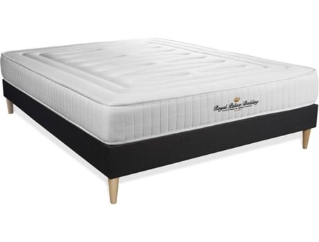 Conjunto de Somier Negro + Colchón ROYAL PALACE BEDDING Nottingham (135x200 cm - Espuma Viscoelástica)