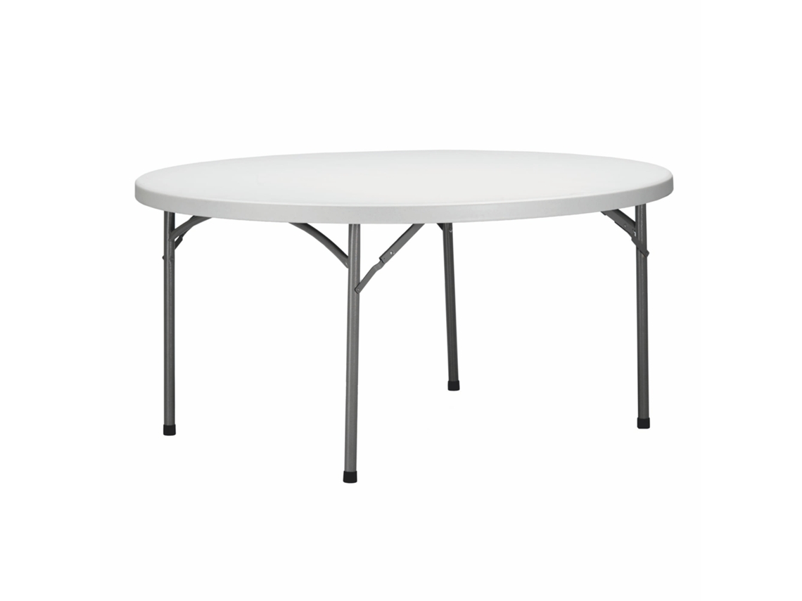 GARBAR VERDI Mesa Redonda Plegable Interior Exterior Ø150 Gris