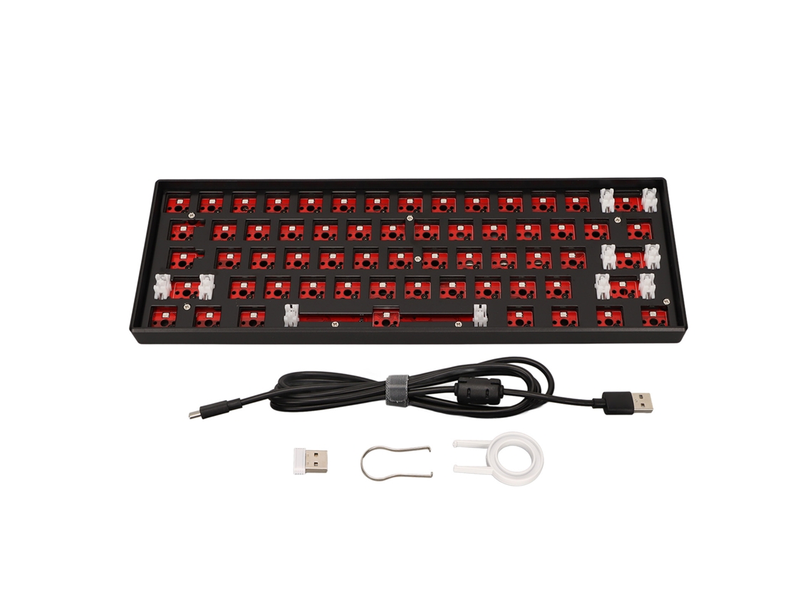 Kit de teclado mecánico para armar con 61 teclas