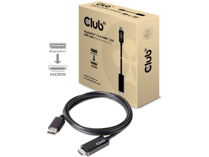Cable HDMI CLUB3D (DisplayPort - HDMI 2.0)