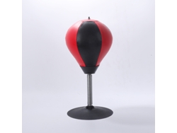 Saco de boxeo inflable de mesa con ventosa, pelota antiestrés CUICH (rojo y negro)