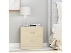 Mesitas de Noche LOVELY HOME Mesinha 2 Pcs 40X30X40 Cm Contraplacado Carvalho Sonoma
