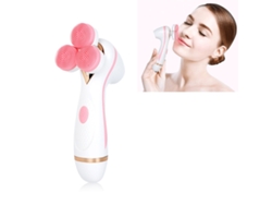 Cepillo de limpieza facial de silicona/dispositivo de contorno facial con carga inalámbrica (rosa)