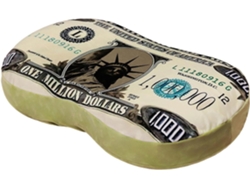 Cojín Con El Símbolo Del Dólar, Cojín Para La Siesta | Patrón De Mil Dólares 13 X 9 Pulgadas Billetes Divertidos, Lo