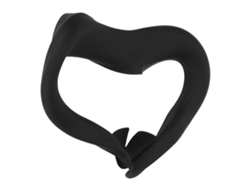 Máscara De Silicone Para Oculus Quest 2 Protetora Contra Suor Lavável Anti Luz Visão Perfeita Vr Gaming Preto