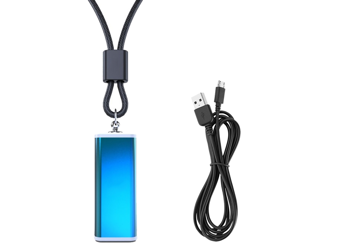 Purificador De Aire Portátil Usb Con Iones Negativos Para Eliminar Polvo Y Humo (azul)