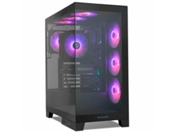 Caja Semitorre ATX NOX NXHUMMERGLOCKBK (Negro - Midi-Tower)