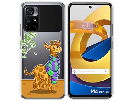 Carcasa Xiaomi POCO M4 Pro 5G TUMUNDOSMARTPHONE Dibujos Transparente Multicolor
