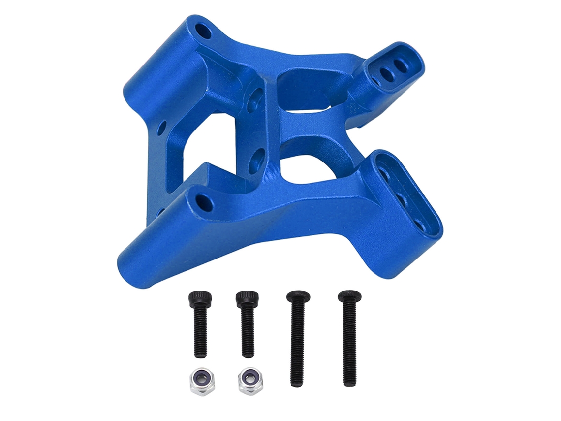 Torre De Amortiguación Delantera De Aluminio Para Coches Rc Losi Baja Rey 1/10, Pieza De Repuesto, Azul Oscuro.