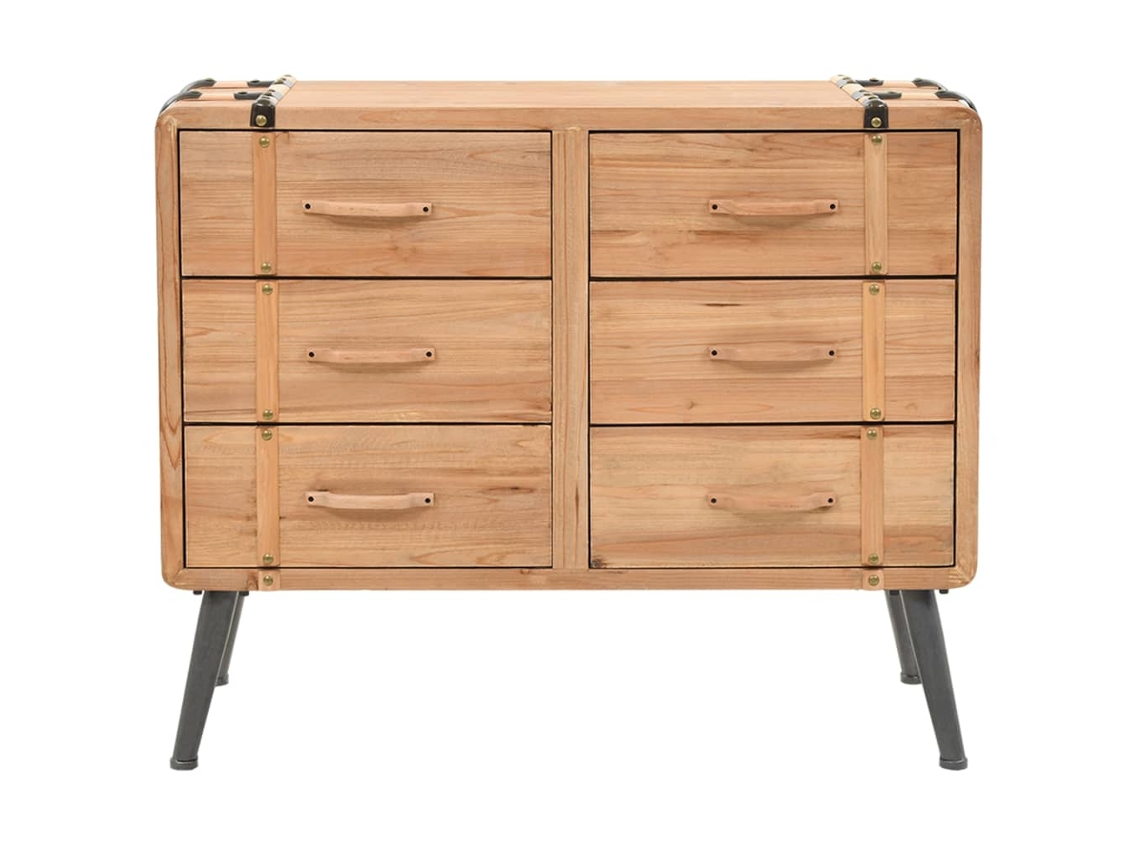 Maison Exclusive - Cajonera De Madera Maciza De Abeto 91x35x73 Cm