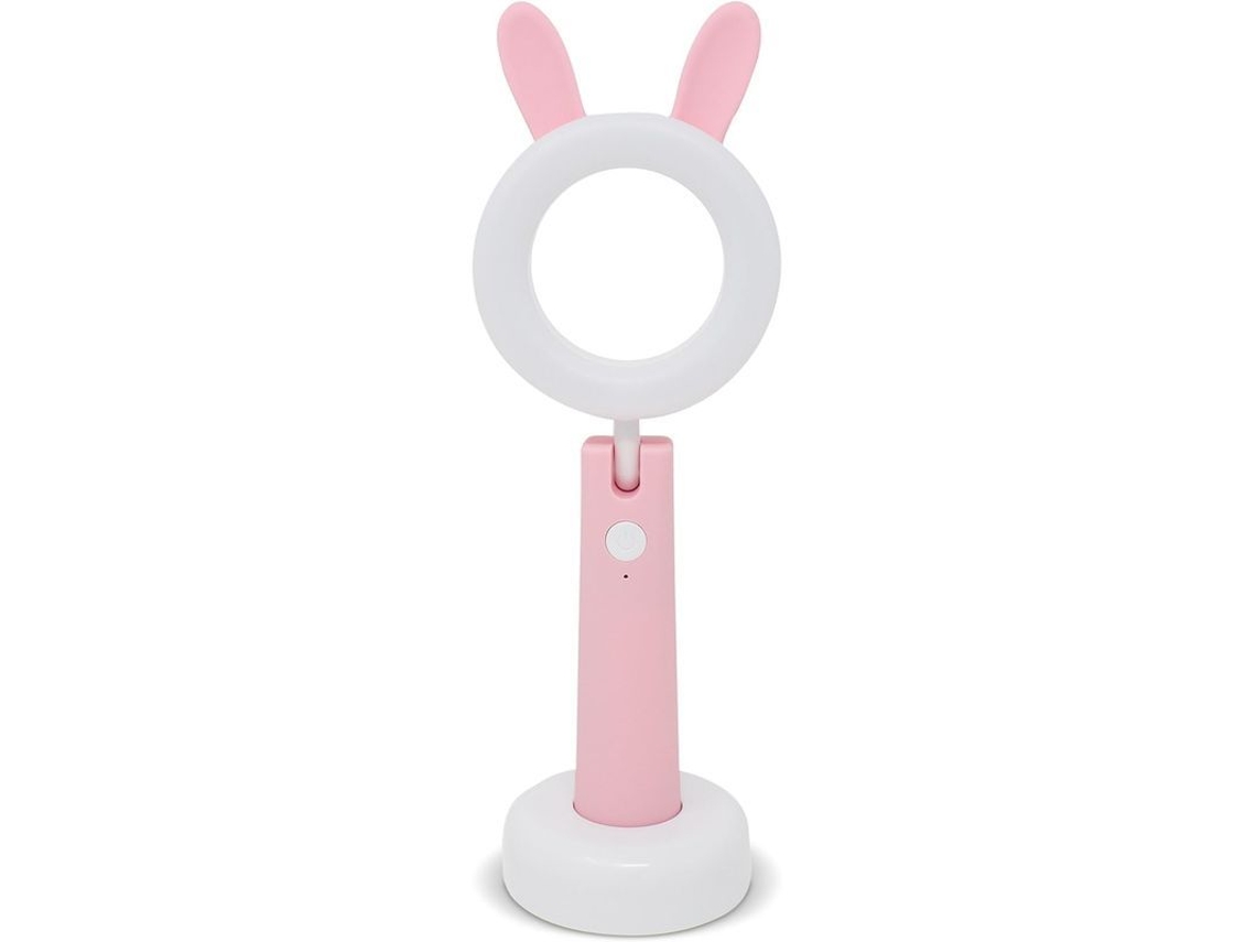 2026-lámpara De Escritorio Animal Para Niños Conejo Rosa Con 3 Modos, Regulable, Usb Y Temporizador Apagado Automático