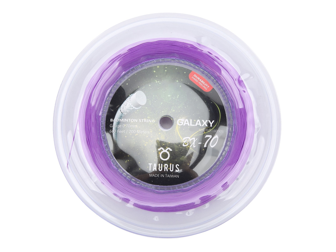Vlrla-2026cuerda De Bádminton Powerti Bx70 Nylon Elástica Alta 0.7mm 200m Bobina Morada