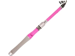 Caña De Pescar Mini Telescópica Corta, Pesca Rosa Para Señuelos, Portátil Viaje, Fibra Carbono, 1,5 M, 0,8 ...