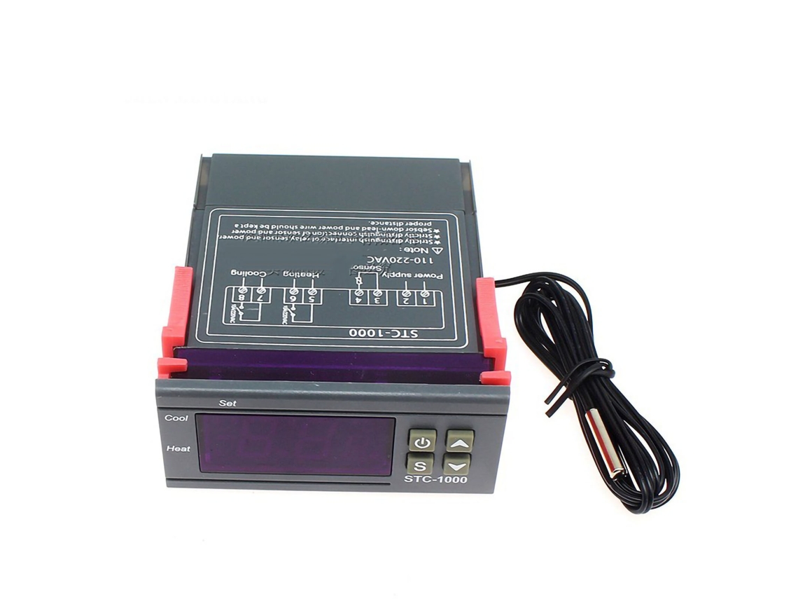 Controlador De Temperatura De Microcomputador Con Pantalla Digital Termostato Para Acuario Incubación 110v