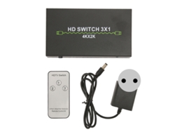 Conmutador HDMI 3 entradas 1 salida compatible con 4k 3d