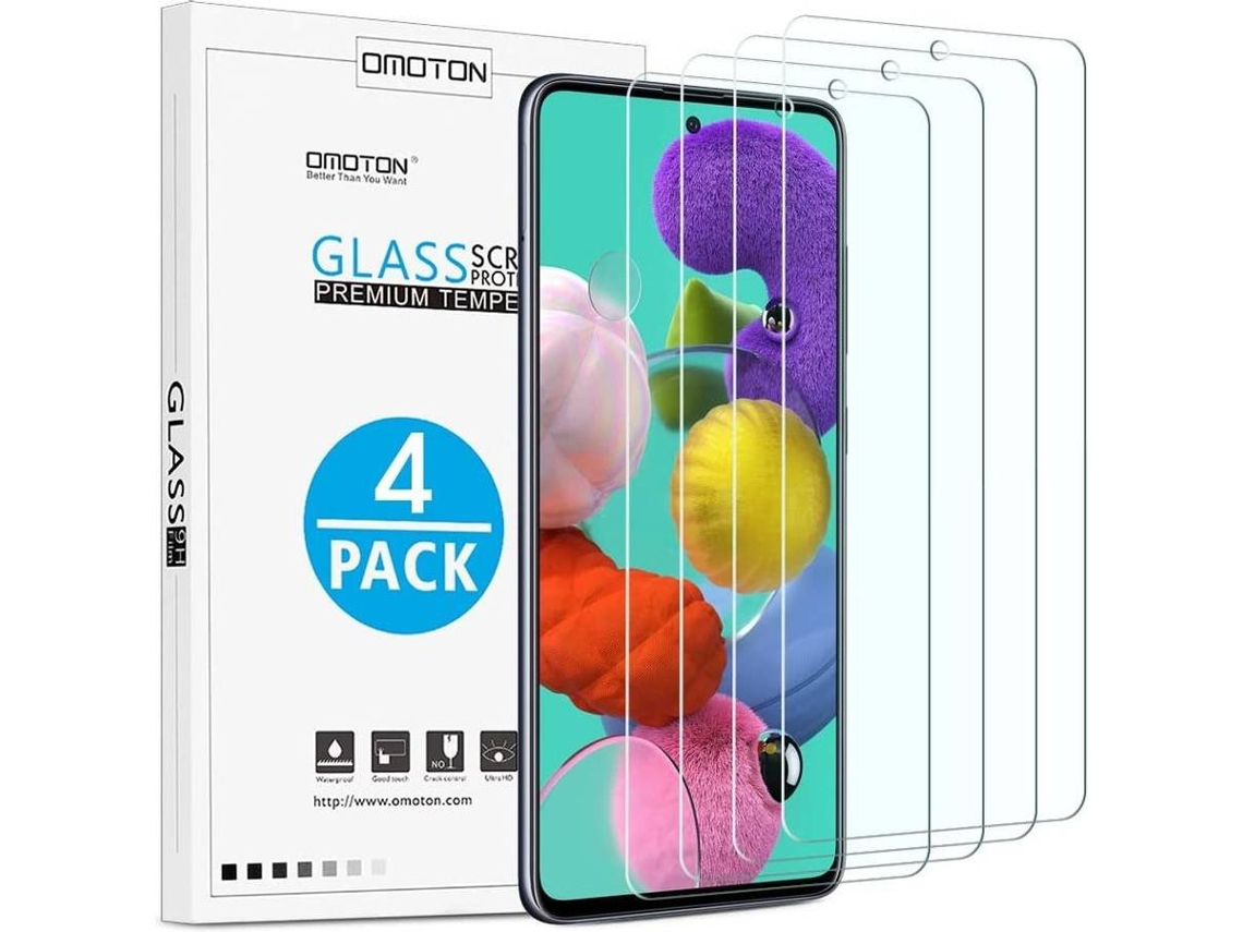 4x Protector Cristal Templado Samsung Galaxy A51 HONGWE.