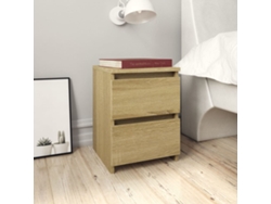 Mesita de noche de 30 x 30 x 40 cm, contrachapado de roble Sonoma, DKD HOME DECOR