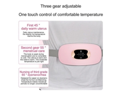 2026-cinturón De Calentamiento Eléctrico Con Masaje Para Alivio Del Dolor Menstrual Y Calambres