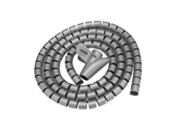 Organizador De Cabos Flexível Tubo Espiral Protetor De Fios Armazenamento De Fios Prata 1.5m * 16mm
