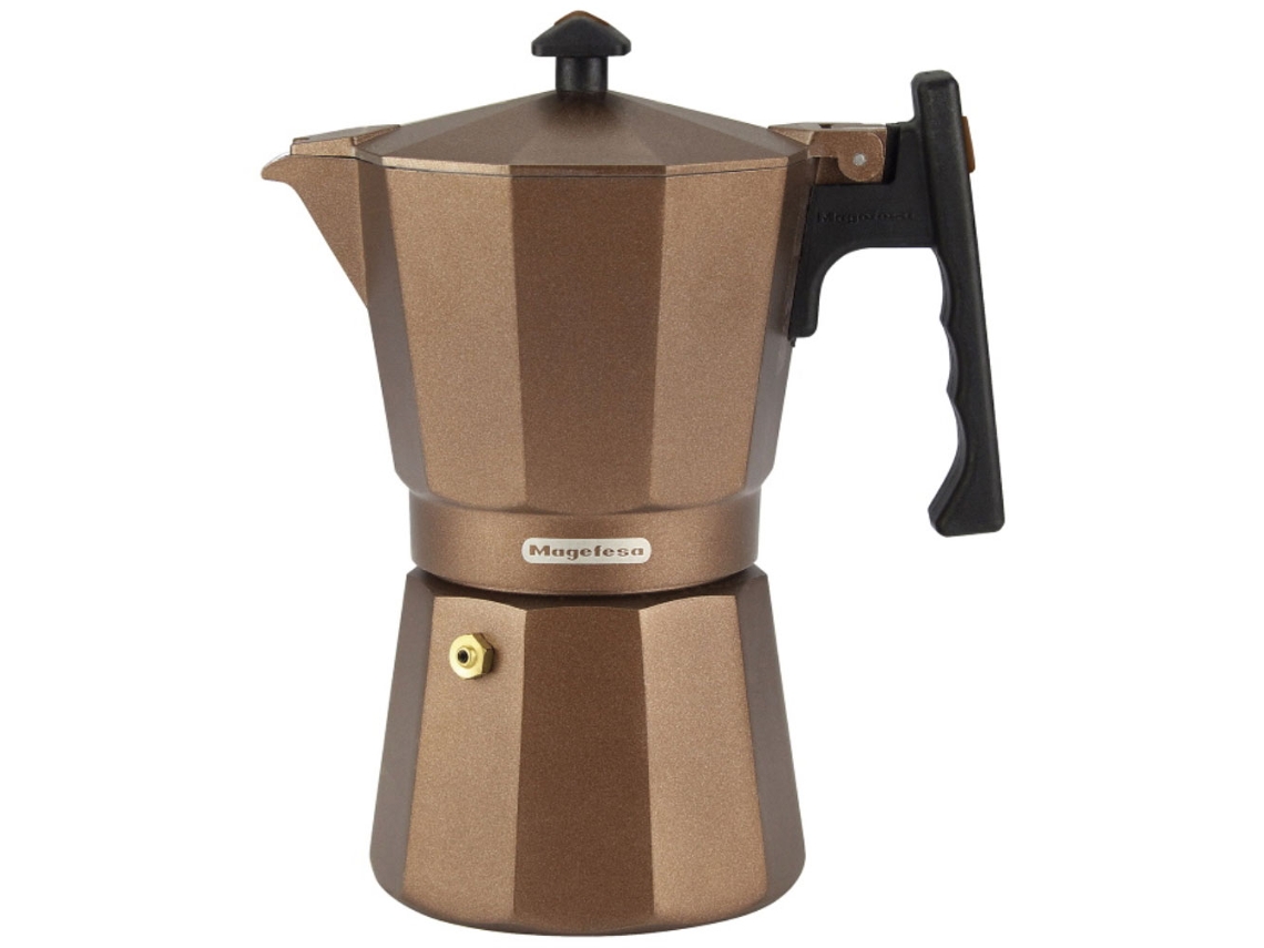 12 Tazas Cafetera Italiana MAGEFESA Jamaica Brown