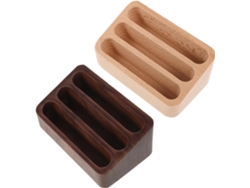 Tarjetero De Madera Maciza, Juego De 2