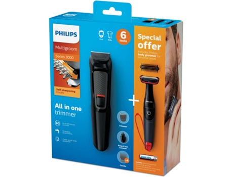 Philips Multigroom Series 3000 Mg3710/85 Cortapelos Negro
