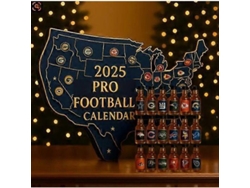 Calendario De Adviento De Navidad 2025 Con Decoración Acrílica Y Cajas Sorpresa Con La Selección De Fútbol De Estados Unidos.