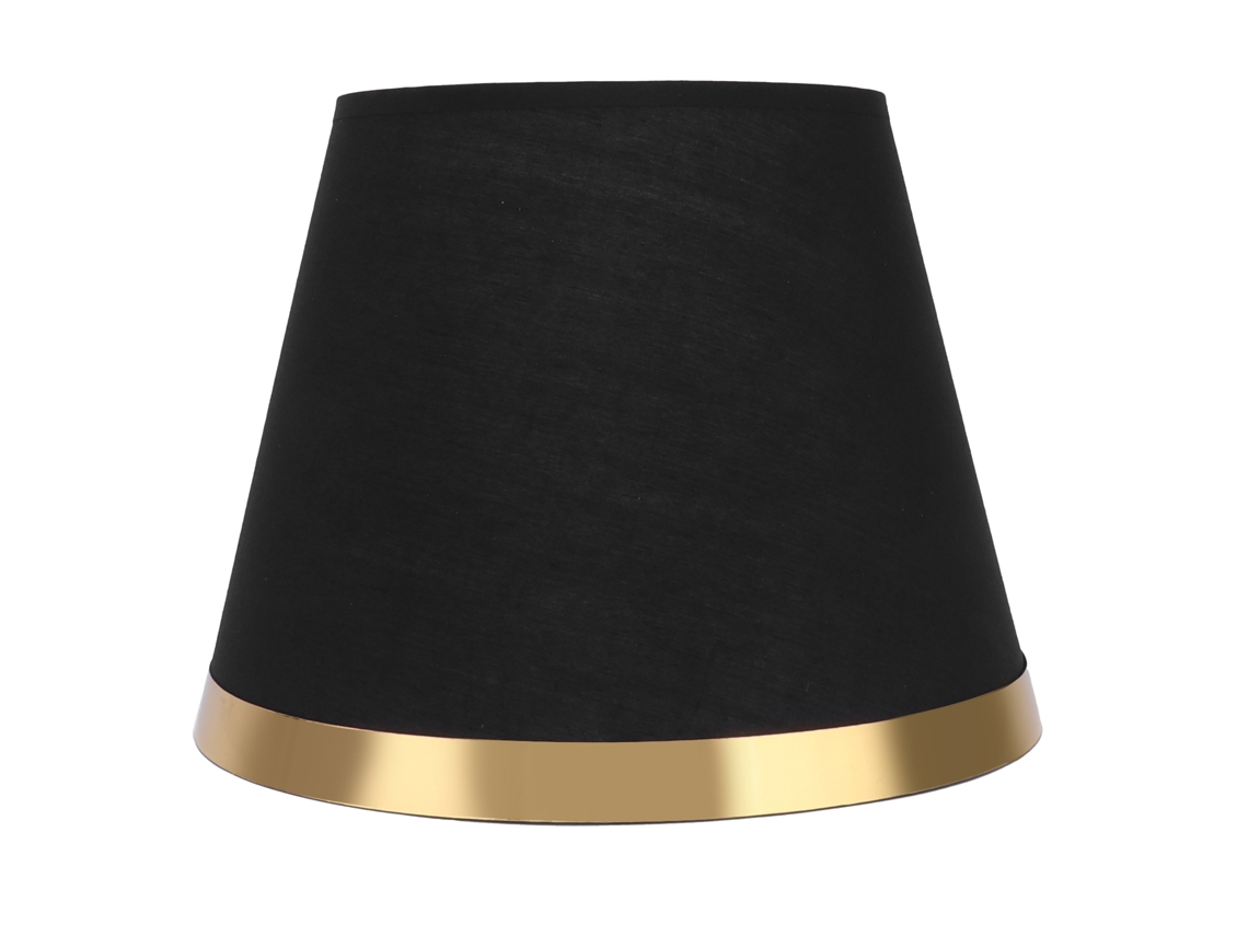 Abajur De Têxtil Estilo Europeu Moderno Para Lâmpada E27 Mesa/chão Acessório De Decoração Px125 Preto