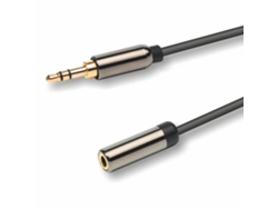 Cable de audio de 3 m con conector mini jack macho/mini jack hembra EMELEC VIASCOM