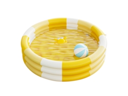 Piscina Hinchable para Niños con 3 Anillos, Ideal para Jardín y Fiestas de Verano