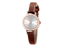 Reloj De Pulsera De Cuarzo Para Parejas, Hombres Y Mujeres, Con Correa De Pu, Estilo Moderno, Blanco/café.
