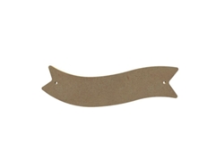 Placa de puerta de madera MDF - 22 x 6 cm