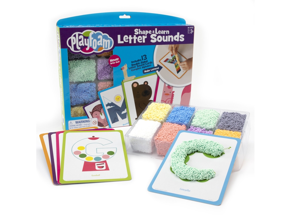 Juguetes educativos de Learning Resources Playfoam Shape Learn Set con sonidos de letras