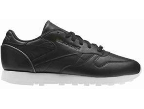 Zapatillas REEBOK CL Lthr Mujer (35.5 - Blanco y Negro)