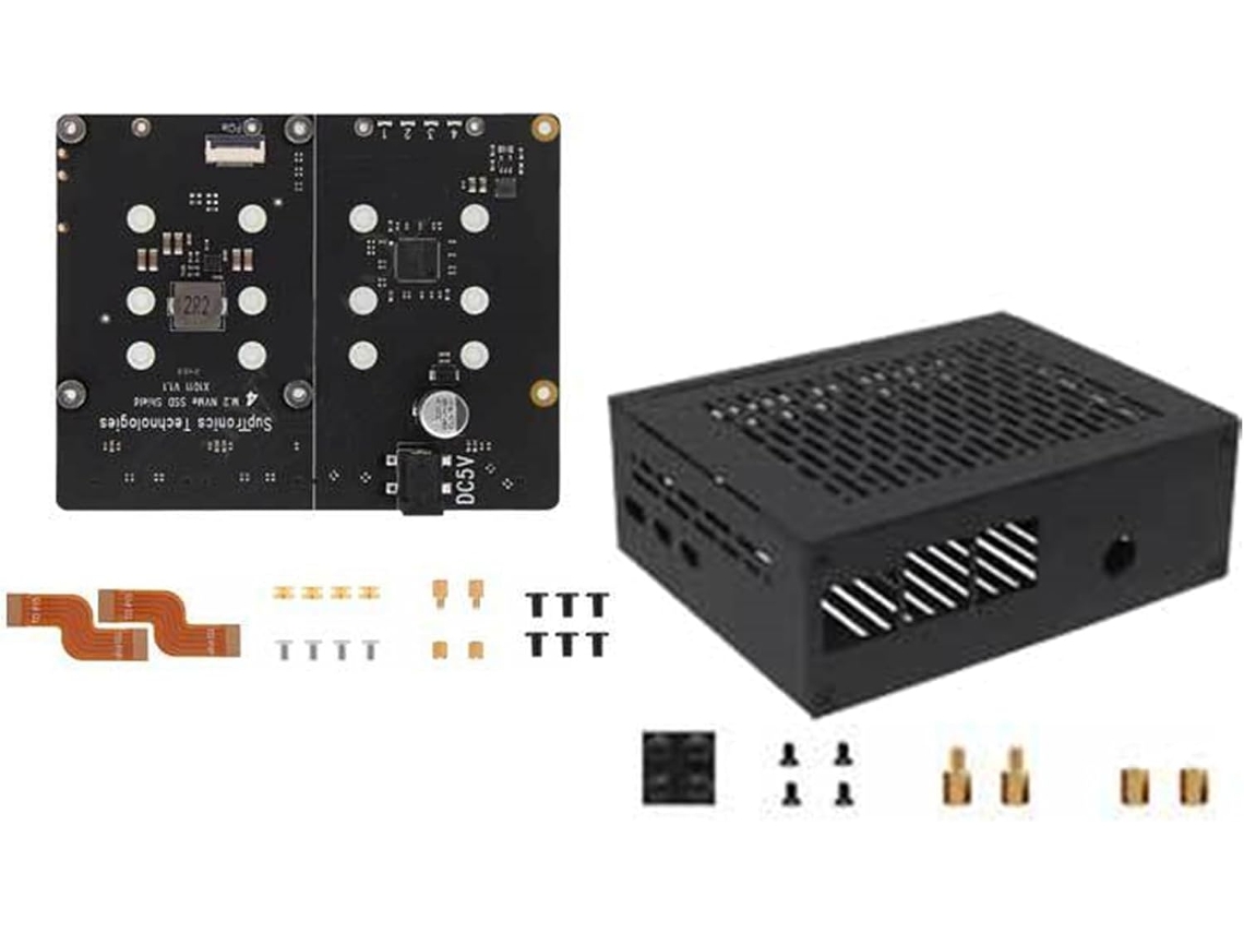 Tarjeta De Expansión Pcie A Nvme X1011 Con 4 Ranuras E Indicadores Led.
