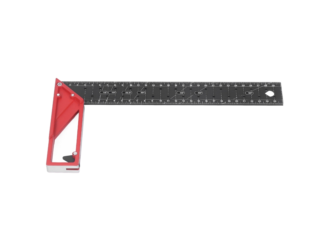 Regla Angular Rectangular Profesional De Aluminio En Forma De L Para Carpintería Con Medición De Múltiples Ángulos, 30 Cm