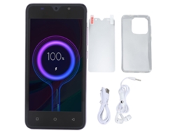 Teléfono inteligente 3G con desbloqueo facial, pantalla HD de 5 pulgadas, cámara de 8 MP y 16 MP, 4 GB de RAM, 64 GB de almacenamiento, Android 13, sistema Wifi de doble banda, batería de 6800 mAh.
