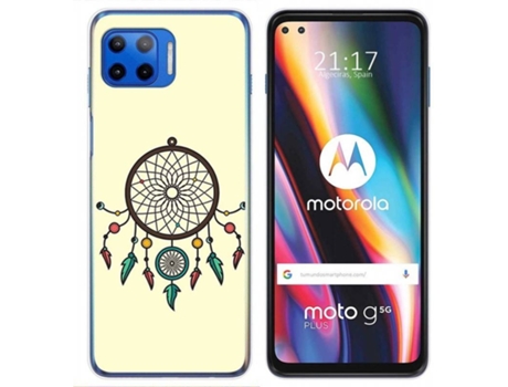 Carcasa Motorola Moto G 5G Plus TUMUNDOSMARTPHONE Atrapasueños Multicolor