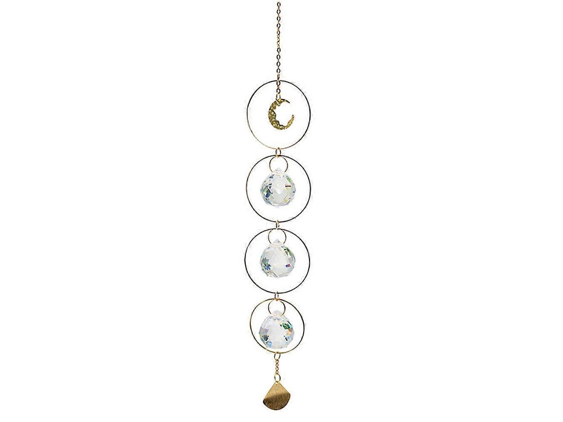 Colgante de bola de cristal prismático para colgar, atrapasol en forma de arcoíris, decoración para el hogar.
