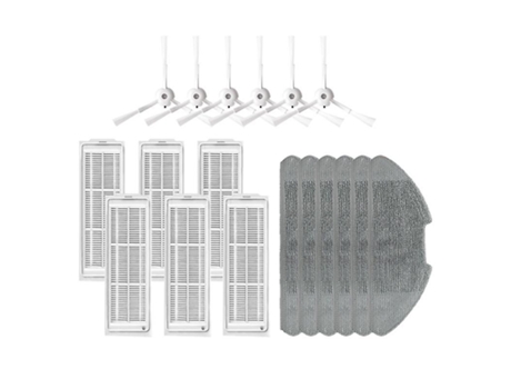 Panos de esfregona com filtro hepa de escova lateral para aspirador de pó xiaomi mi robot