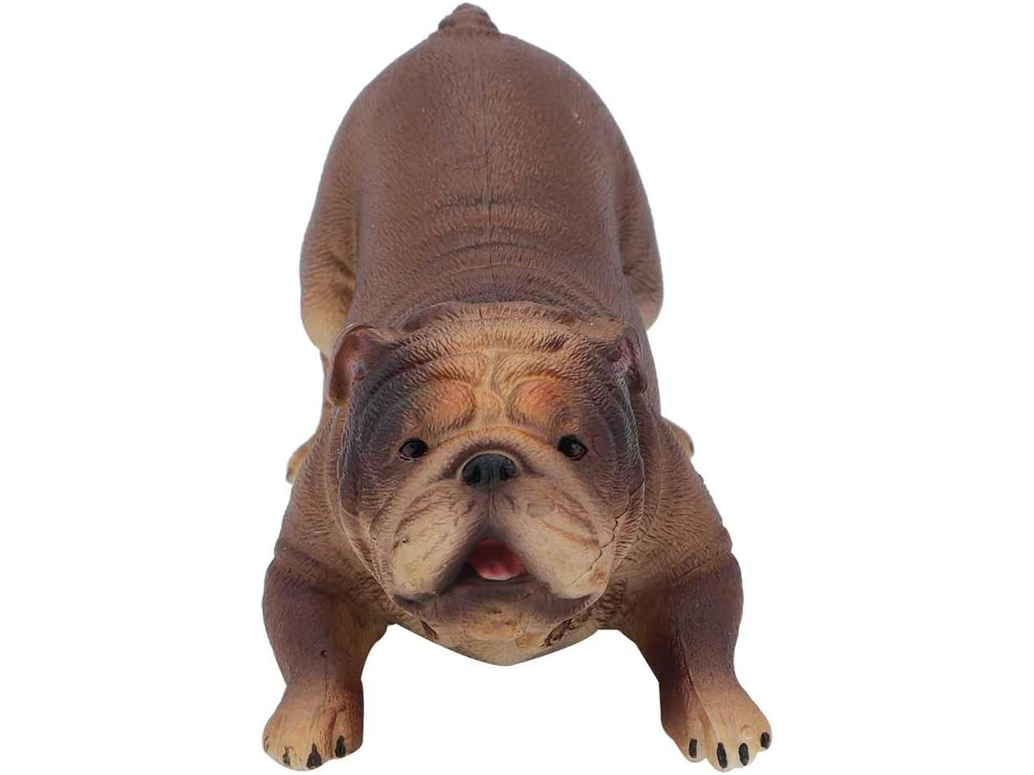 Juguete De Bulldog De Simulación - Detalles Exquisitos - Decoración Educativa Para El Hogar - Plástico
