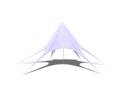 Carpa Jardín VIDAXL Blanco Tela (14 m)