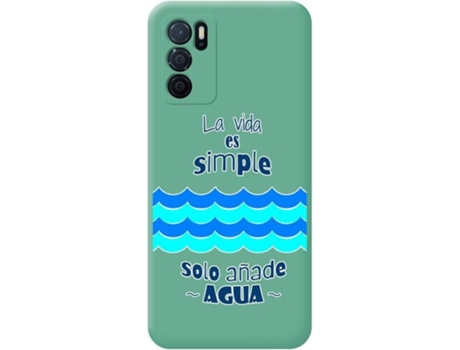 Carcasa Oppo A16 / A16s TUMUNDOSMARTPHONE Agua Verde