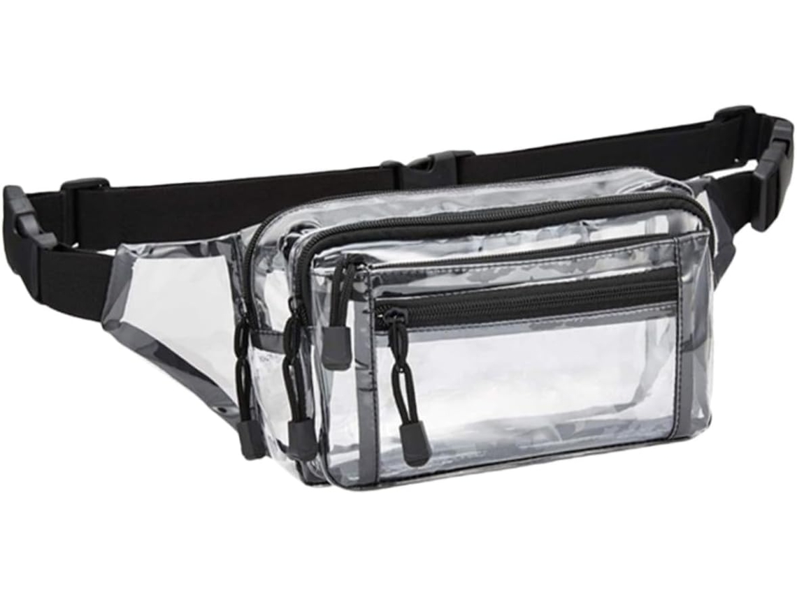 Riñonera transparente de PVC para hombre, impermeable, portátil y multifuncional para deportes al aire libre - Vayotoy