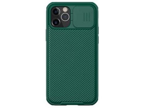 Carcasa para iPhone 12 Mini VOINEE Premium Common House Nilkin Camshield Pro Antihuellas Dactilares y Manchas de Aceite Verde