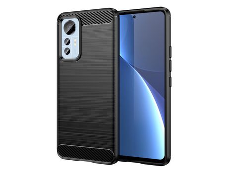 Carcasa de silicona flexible de carbono para Xiaomi 12 Lite