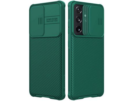 Carcasa para Samsung Galaxy S21 Ultra VOINEE Nillkin Camshield Verde